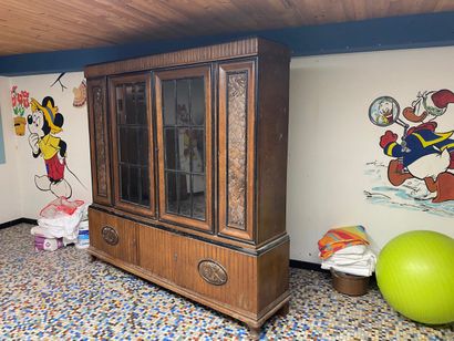 SOLD ON DESIGNATION display cabinet in natural...