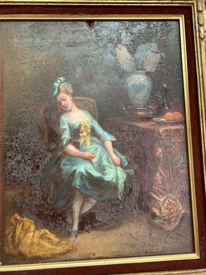 French or English school XIXth century 