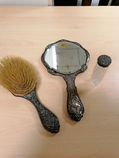 Toiletries cpt a brush, a face to hand and...