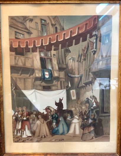 gouache sur papier 