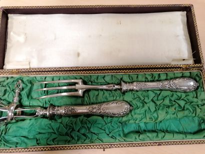 Silver plated cutlery and stuffed handles...