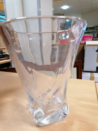 Crystal vase signed