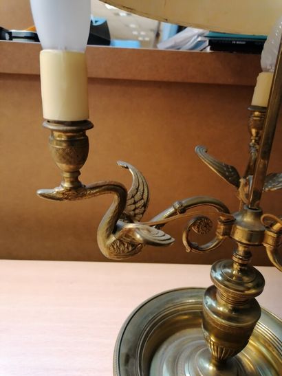 Metal hot water bottle lamp