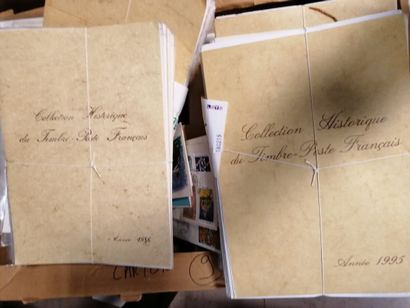 set of stamps in albums