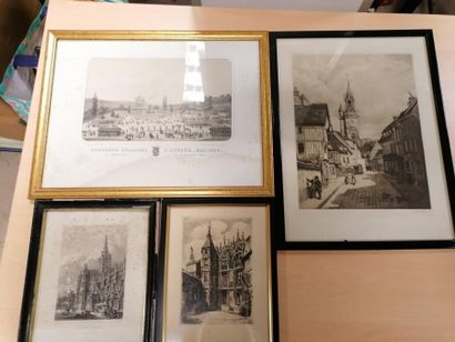 4 engravings 