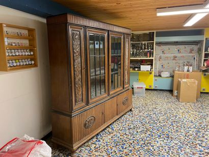 SOLD ON DESIGNATION display cabinet in natural...