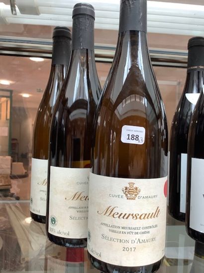 3 bt Meursault blanc cuvée Amaury 2017 aged...
