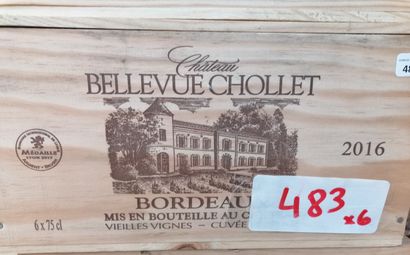 6 bt chateau Bellevue Chollet 2016 Bordeaux...