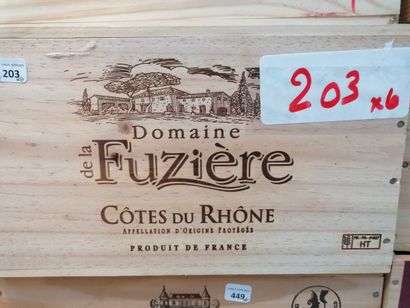 6 bt Côtes du Rhône red 2018 Domaine de la...