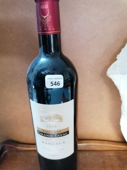 1 bt chateau Grand Tayac 2005 Margaux cuvée...