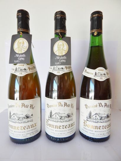 3 Bonnezeaux Domaine du Petit Val 1983 LB

ESTIMATION...