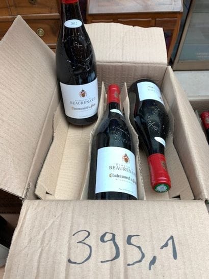 12 bt Chateauneuf du Pape domaine Beaurenard...