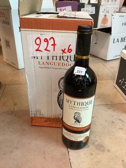 6 bt Languedoc Mythique rouge 2016 vignerons...
