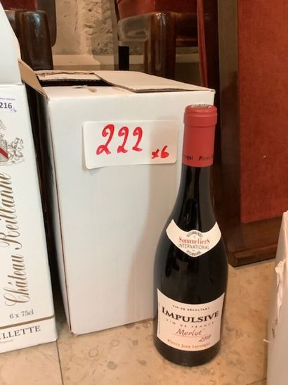 6 bt Impulsive vin de France Merlot 2018...