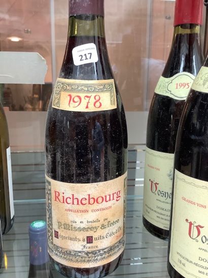1 bt Richebourg GC 1978 mise P. Misserey...