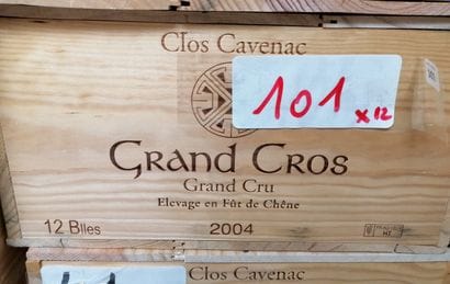 12 bt Clos Cavenac Grand Cros 2004 Côtes...