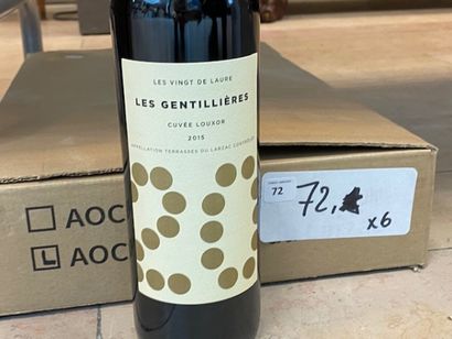 6 bt domaine des Gentillières cuvée Louxor...