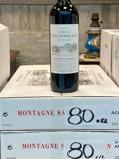 12 bt chateau les Chapelles cuvée Sacha 2015...