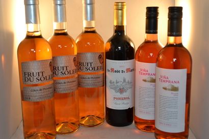 LOT DE 6 BT CPT: 3 côtes de provence rosé...
