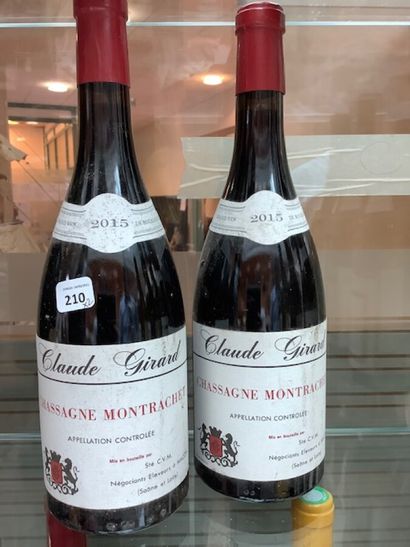 2 bt Chassagne Montrachet rouge 2015 mise...