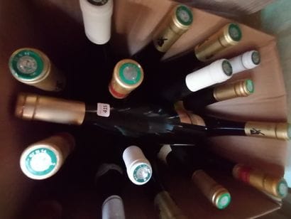 17 bt vin d'Alsace dont Pinot Gris, Riesling,...