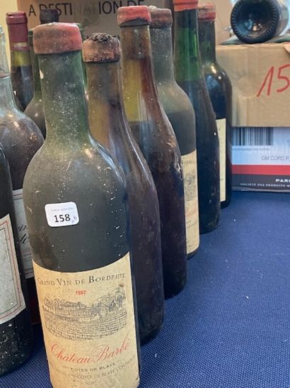 6 bt chateau Barbé 1982 Côtes de Blaye (waxed...