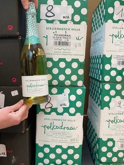 12 bt Blanc de blanc Polkadraai Stellenbosch...