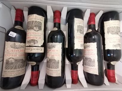 6 bt Cahors clos Gamot (5 bt de 1989 et 1...