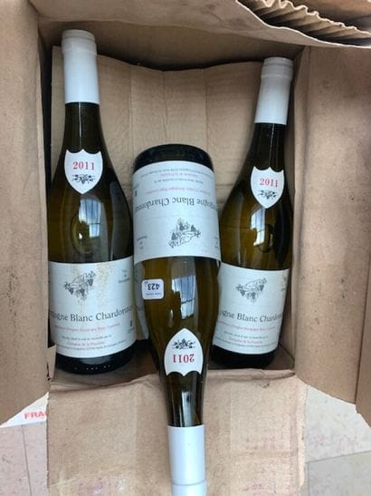 6 bt Bourgogne blanc Chardonnay 2011 domaine...