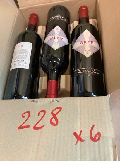 6 bt Arté Cuvée spéciale élevé en fût de...