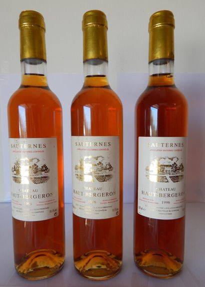 3 Chateau Haut-Bergeron 50 cl Sauternes 1996

ESTIMATE...