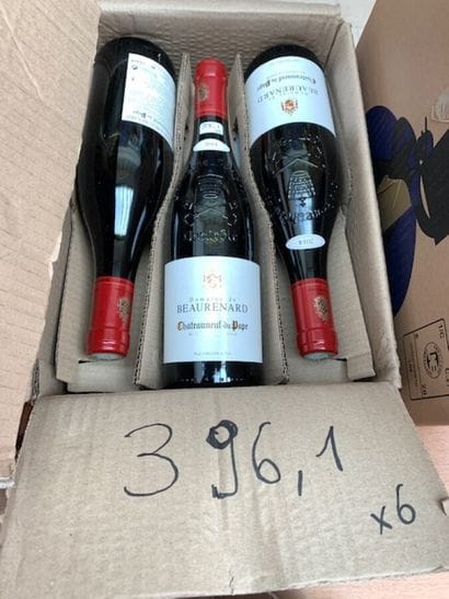 6 bt Chateauneuf du Pape domaine Beaurenard...