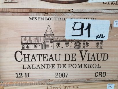 12 bt chateau de Viaud 2007 Lalande Pomerol...