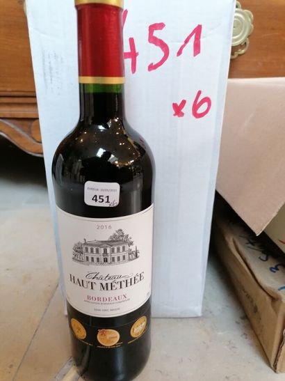 6 bt chateau Haut Méthée 2016 Bordeaux (triple...