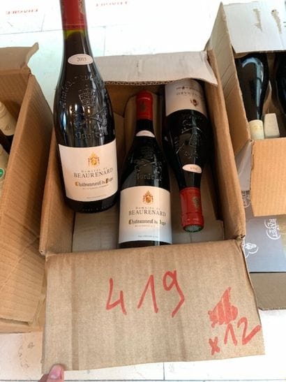 12 bt Chateauneuf du Pape 2015 domaine de...