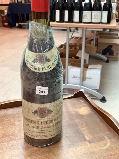 1 bt Charmes Chambertin GC 1959 par Bouchard...
