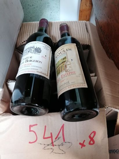 LOT OF 8 BT CPT: 1 grand vin de Bordeaux...