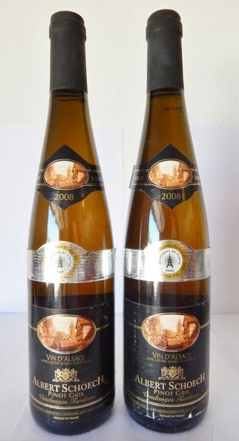 2 Pinot Gris Vendanges Tardives Albert Schoech...