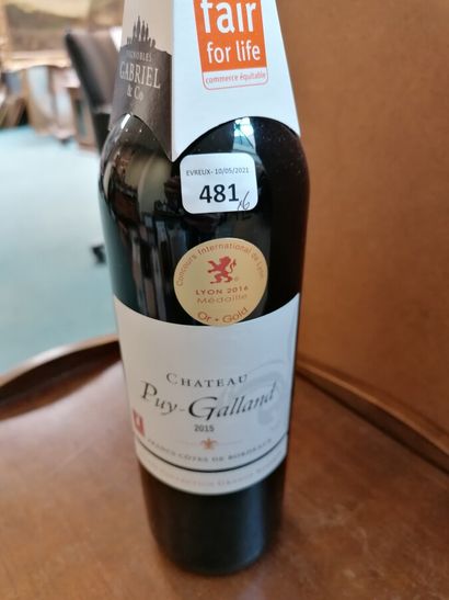 6 bt chateau Puy Galland Francs 