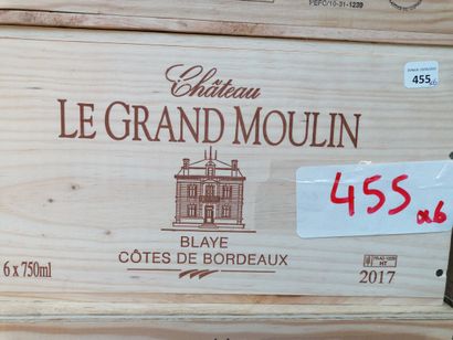 6 bt chateau le Grand Moulin 2017 Blaye Côtes...