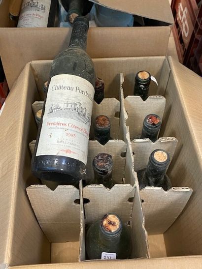 10 bt chateau Pardaillan 1985 Bordeaux (dirty,...