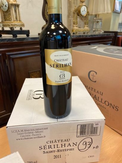 6 bt chateau Serilhan 2011 saint-Estèphe...