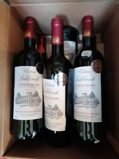 6 bt chateau Lalibarde Côtes de Bourg 2018...