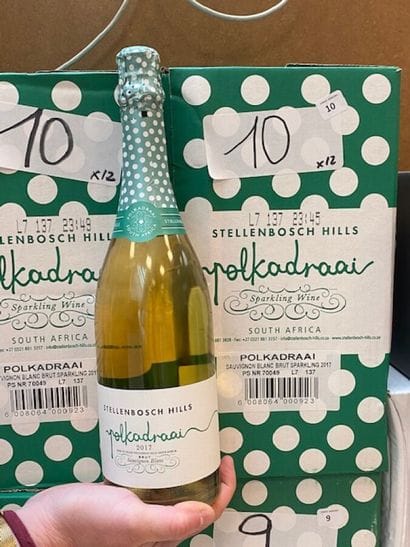 12 bt Blanc de blanc Polkadraai Stellenbosch...
