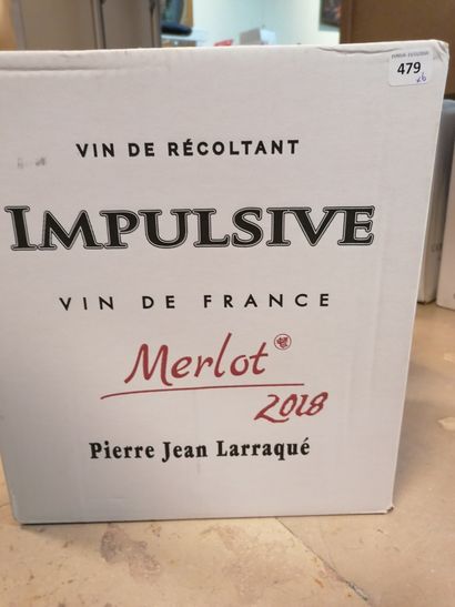 6 bt Impulsive vin de France Merlot 2018...