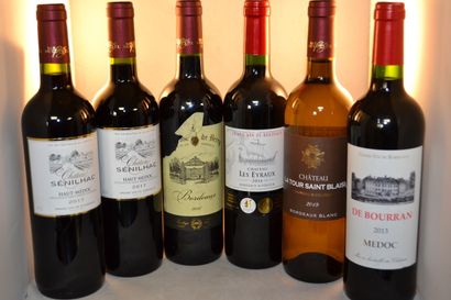 LOT DE 6 BT CPT: 2 chat Senilhac 2017 haut-médoc,...