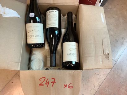 6 bt Vacqueyras Combe de Lauran 2015 grand...