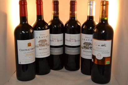 LOT OF 6 BT CPT: 2 cats Gravat 2017 medoc...