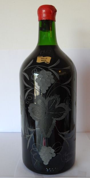 1 Jéroboam de Vins inconnu, taillé main,...