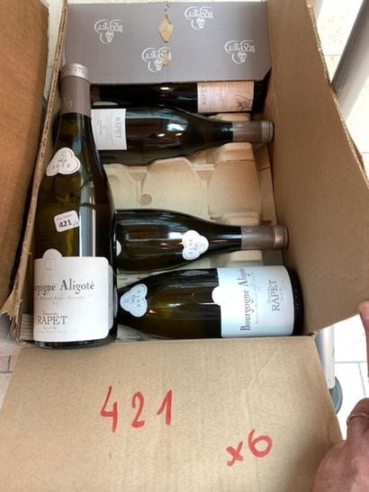 6 bt bourgogne Aligoté 2012 domaine Rapet

ESTIMATION...